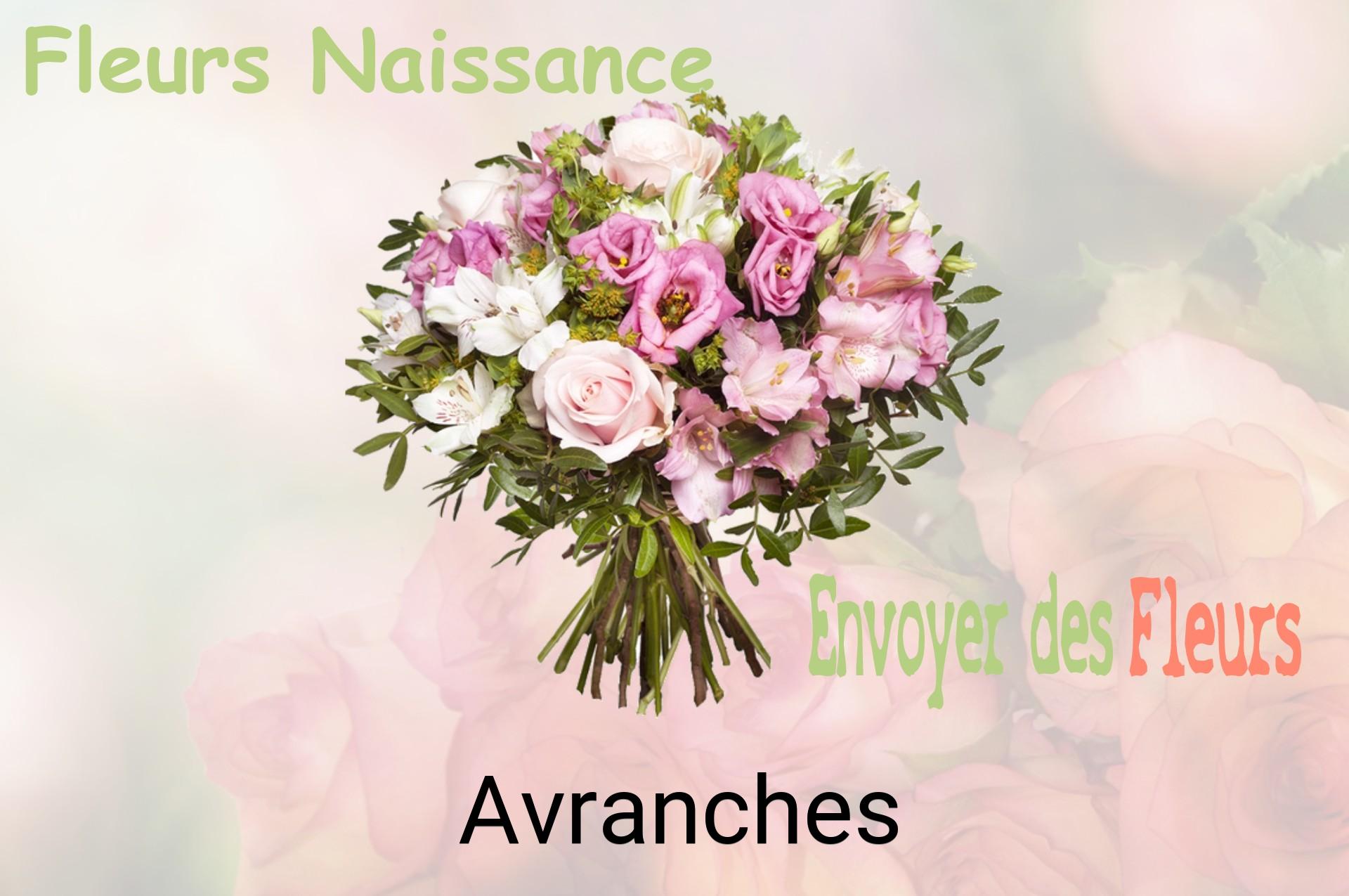 Bouquet de fleurs de naissance livré à Avranches